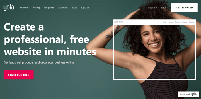 What Is Yola? Yola home page