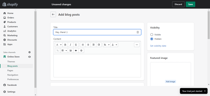 DropInBlog alternative Shopify blog