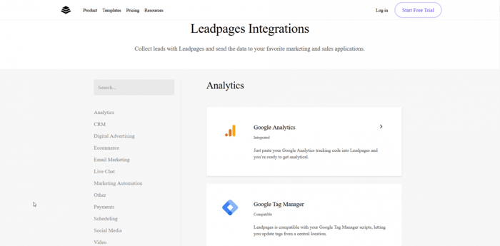 What is Leadpages: Leadpages integrations