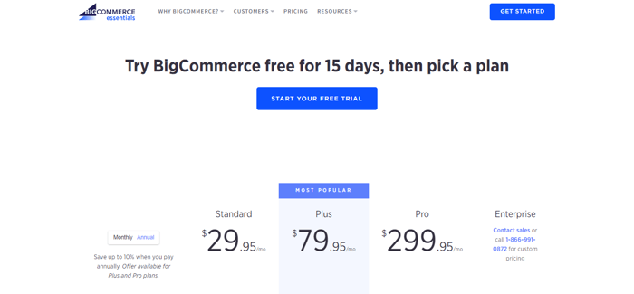 BigCommerce pricing