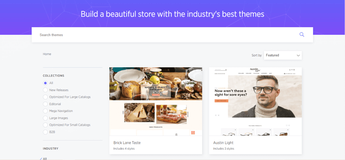 BigCommerce templates, theme store