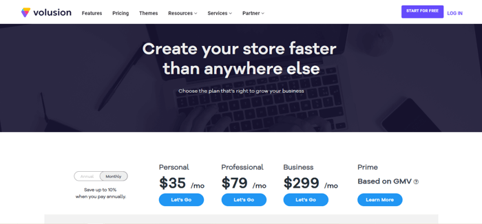 Volusion pricing