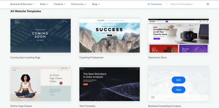 Wix templates