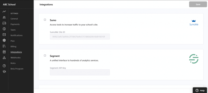 Teachable pricing plans: features integrations