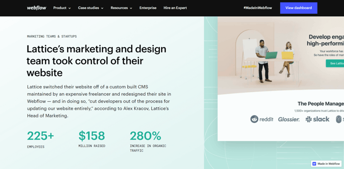 Webflow Lattice case study