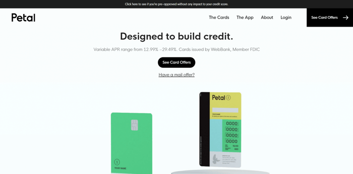 Petal Webflow website example