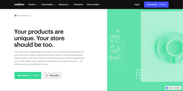 Webflow for E-commerce Webflow Ecommerce