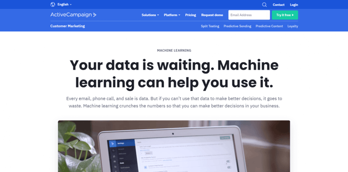 ActiveCampaign machine learning 