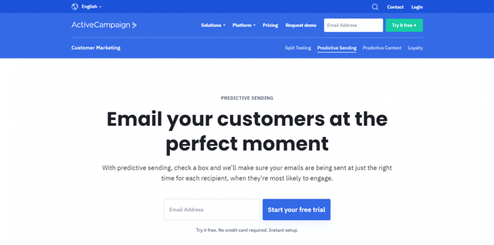 ActiveCampaign Predicitive Sending