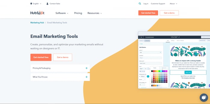HubSpot email marketing