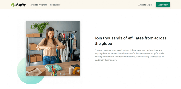 Affiliate marketing Shopify
