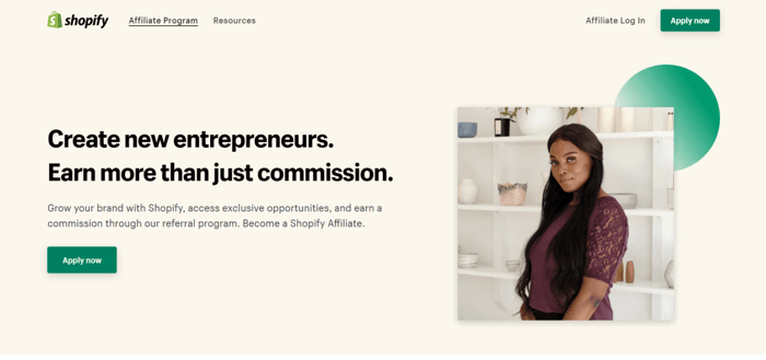 Affiliate program Shopify
