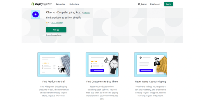 Shopify Oberlo integration