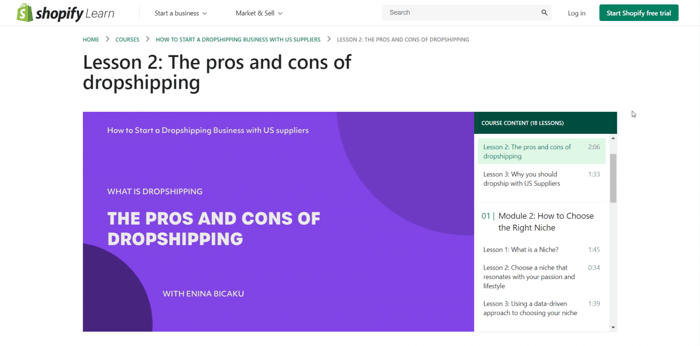 Pros and cons of dropshipping Shopify