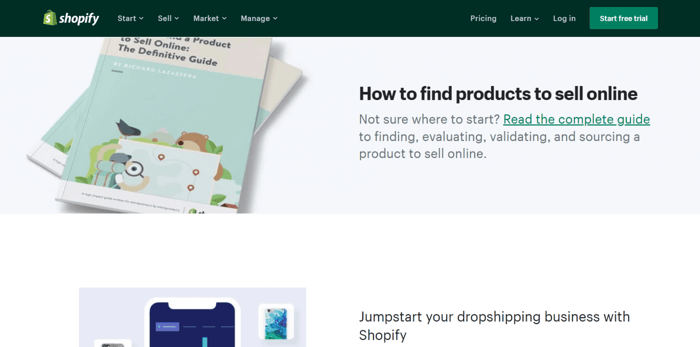 Shopify dropshipping products