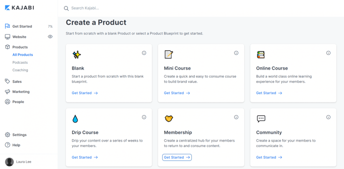 Kajabi create a membership site