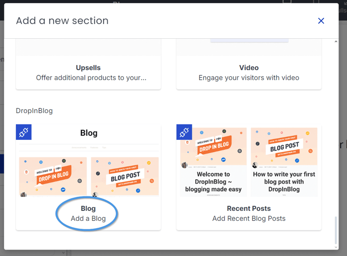 Add Blog Section