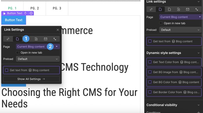Adding a button to a Collection List
