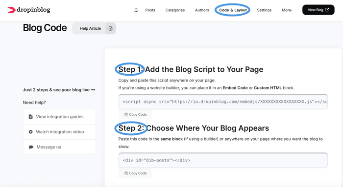Adobe Commerce blog integration: DropInBlog blog code