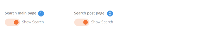 Turning blog search on