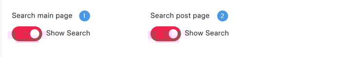 Turning blog search on