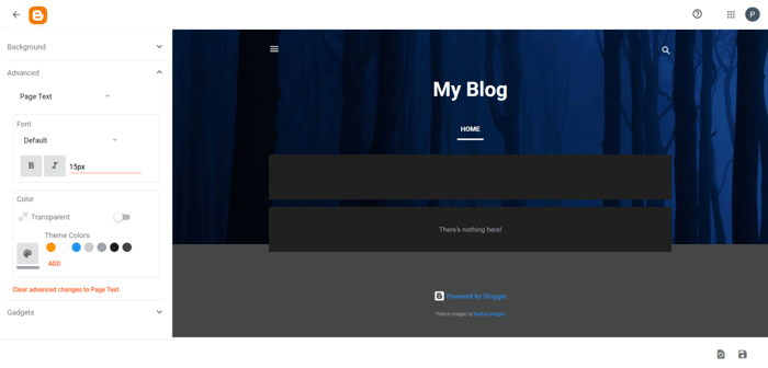 Blogger customization theme template