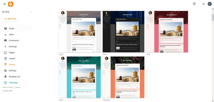 Blogger templates