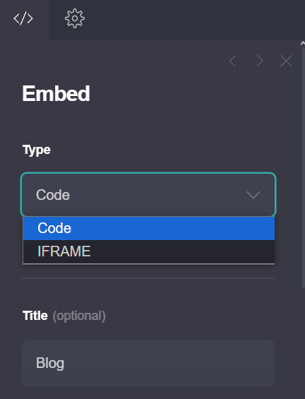 Carrd blog install step