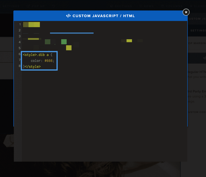 Custom CSS code editor