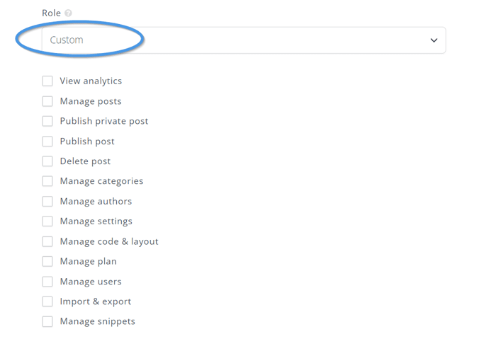 DropInBlog's custom user roles
