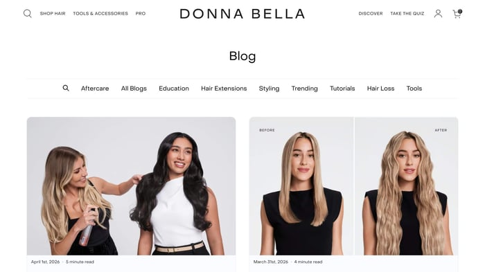 Donna Bella Hair Blog
