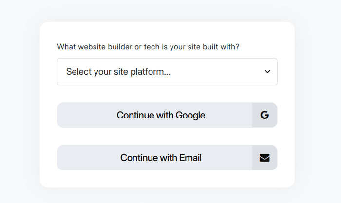 DropInBlog signup page