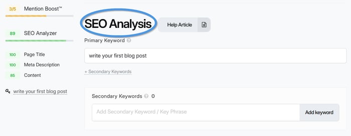 The SEO Analyzer