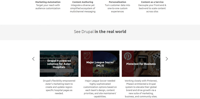 Drupal home page alternative
