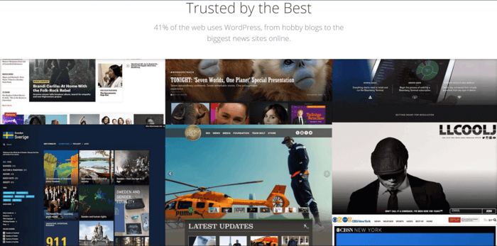 WordPress home page alternative