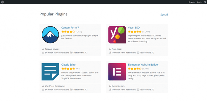 Drupal vs WordPress: WordPress plugins