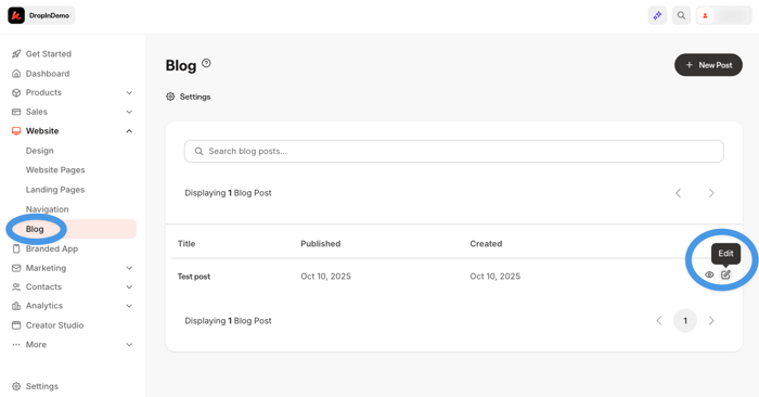 Create a blog on Kajabi: Edit a blog post in Kajabi