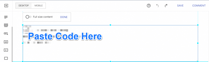 Edit html block