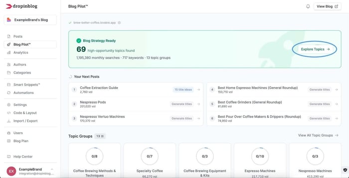 Explore topics from Blog Pilot™