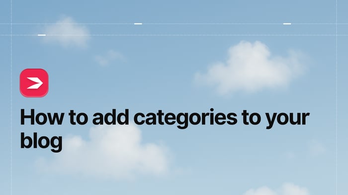Add blog categories