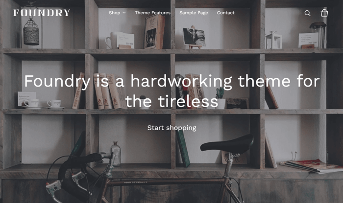 Big Cartel Themes - Foundry Theme