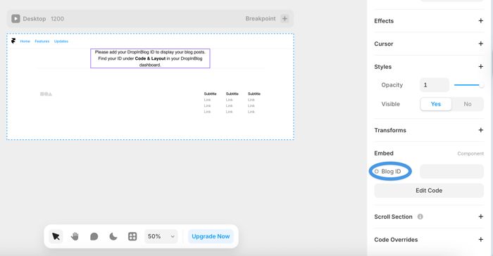 Framer blog install step