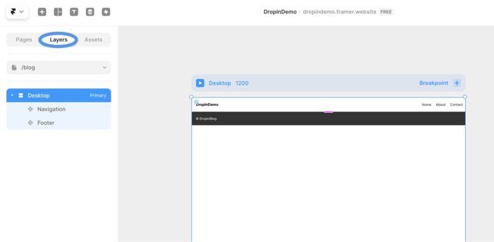 Framer blog install step