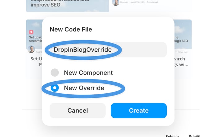 Framer blog install step