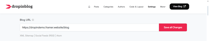 Framer blog install step