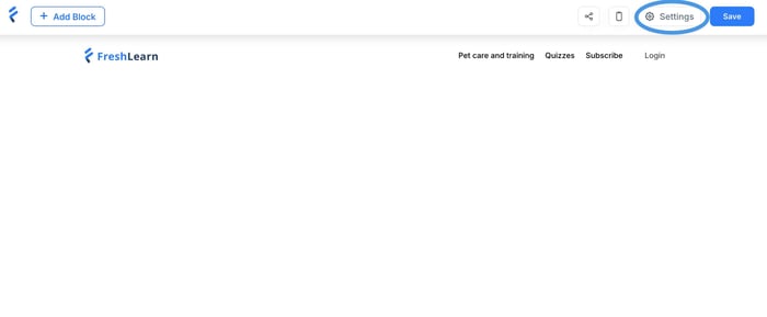 FreshLearn blog install step