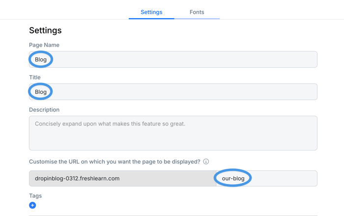 FreshLearn blog install step