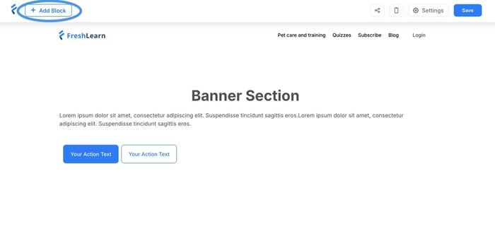 FreshLearn blog install step