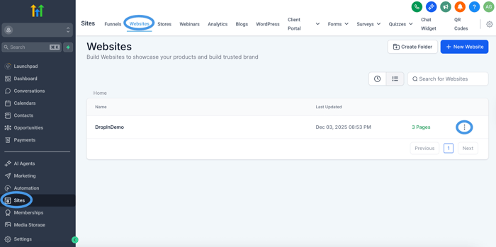 HighLevel blog install step