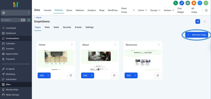 HighLevel blog install step